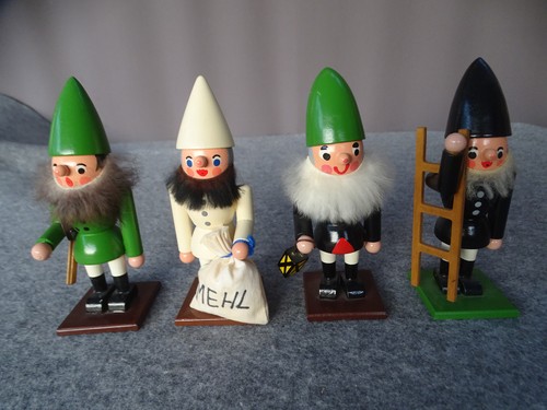 Alte holzfiguren zwerge - 4,