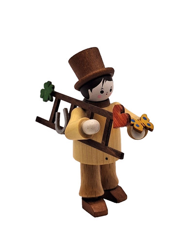 Holz figur schornsteinfeger - figur,