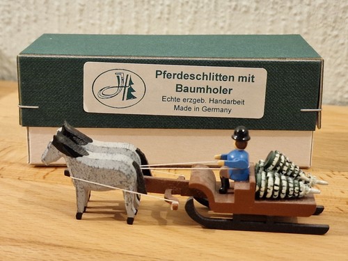 Miniatur pferdeschlitten mit - miniatur,