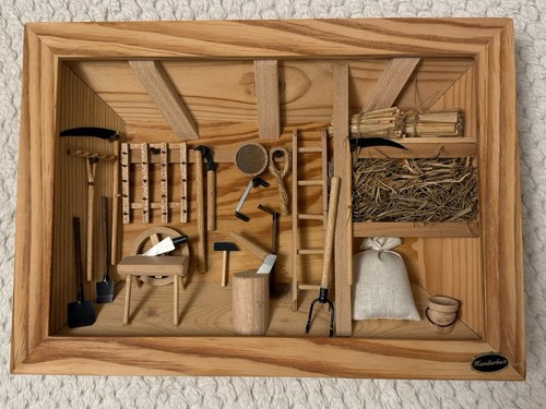 Holzbild scheune original - 3d,