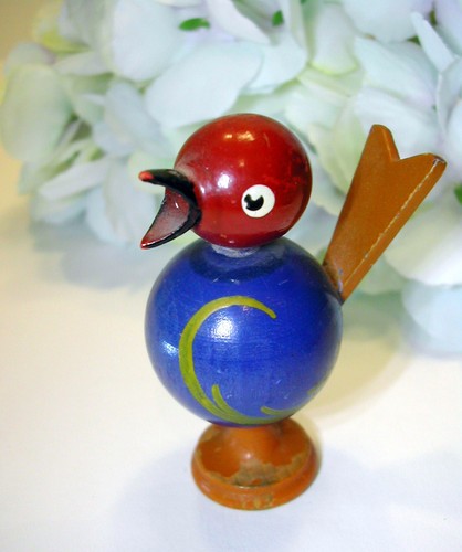 Erzgebirge holzfigur vogel - erzgebirge,