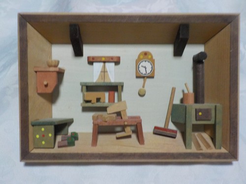 Vintage erzgebirge holz - vintage, 3d