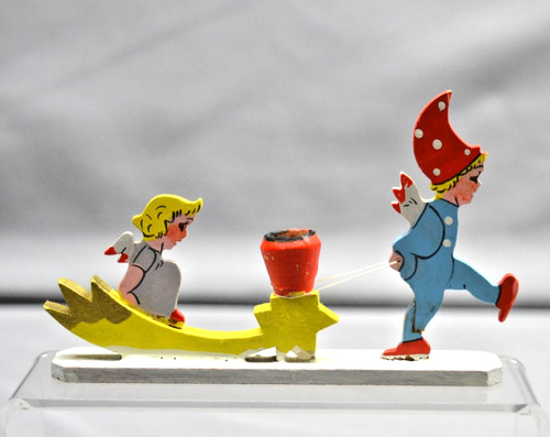 Flachfigur engel und zwerg - engel,