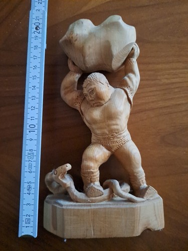 Geschnitzte figur massiven - geschnitzte, figur.