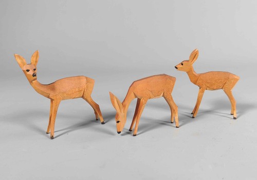 Alte geschnitzte rehe - alte,