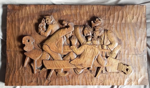 Relief geschnitzt erzgebirge - geschnitzt,