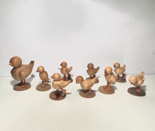 Ente mit küken holz - mit, 8