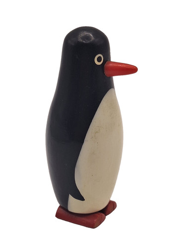 Holz figur pinguin - pinguin, 8,2cm